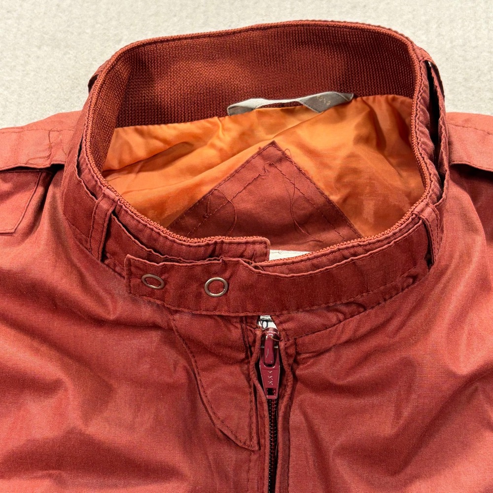 Members Only Racer Jacket Mens 40 Rust Vintage 80s Europe Craft Bomber - Picture 10 of 15